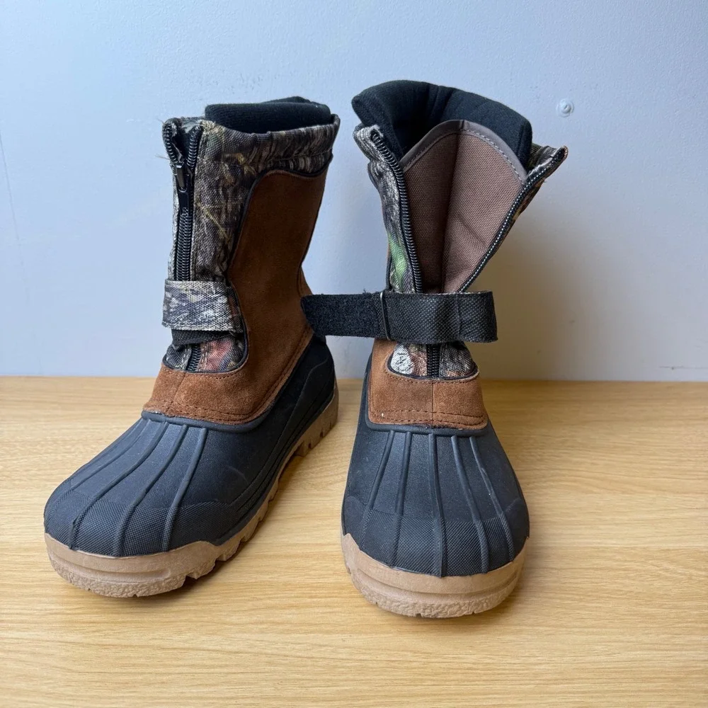 Ozark Trail Suede Winter Duck Boots Mens Size 5 Gorpcore Hunting Camo Hiking